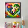 Four Seasons Loving Girl-11CT Stamped Cross Stitch 40*40cm/15.75*15.75in tapestrymarket