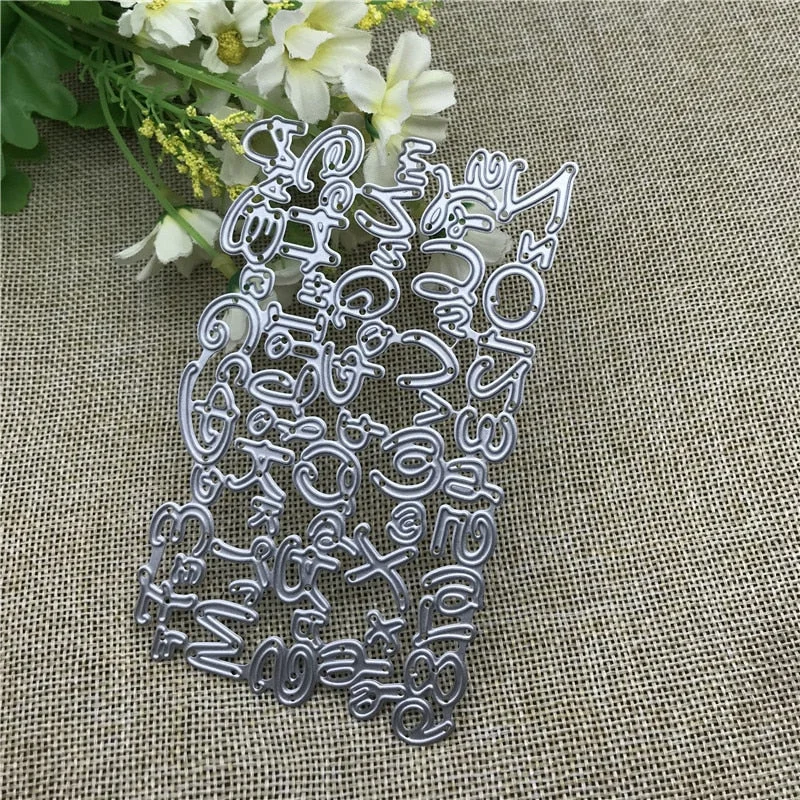 letter Metal Cutting Dies Stencils For DIY Scrapbooking Decorative Embossing Handcraft Die Cutting Template