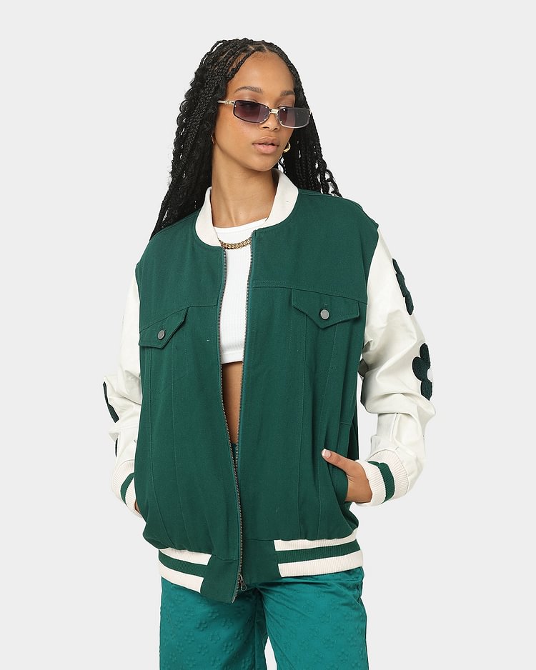 EN ES Women's Desire Varsity Jacket Green