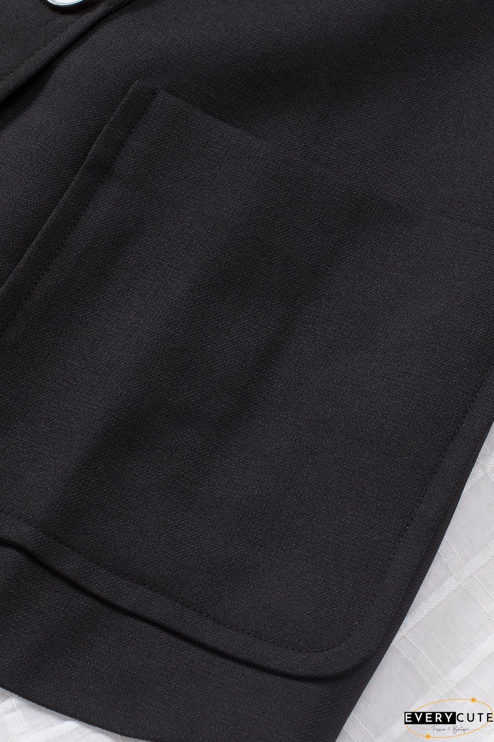 Solid Color Long Sleeve Blazer