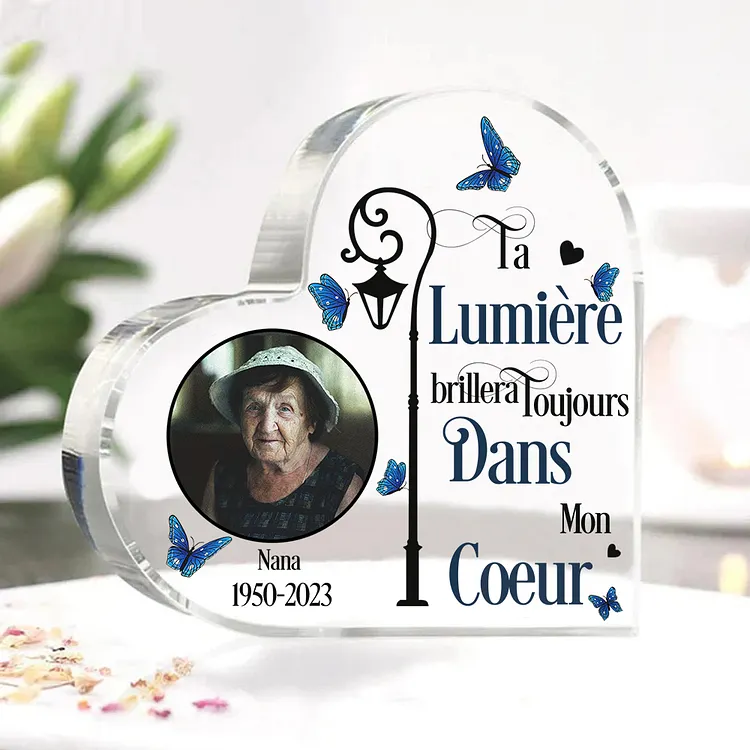 Plaque Commémorative Personnalisable Acrylique - Piquet 15cm - Pour Jardin Ou Plante Souvenir