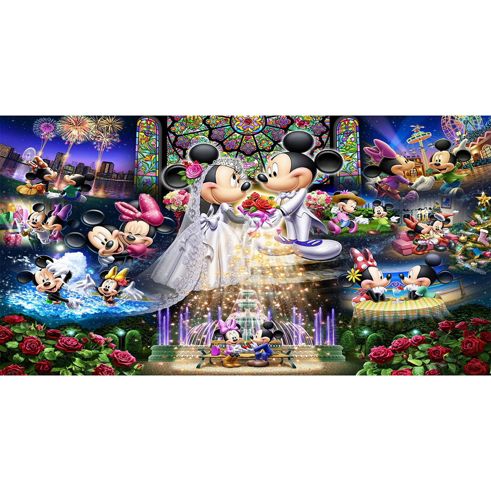 

Cartoon Mouse - Round Drill Diamond Painting - 85*45CM (Big Size), 501 Original