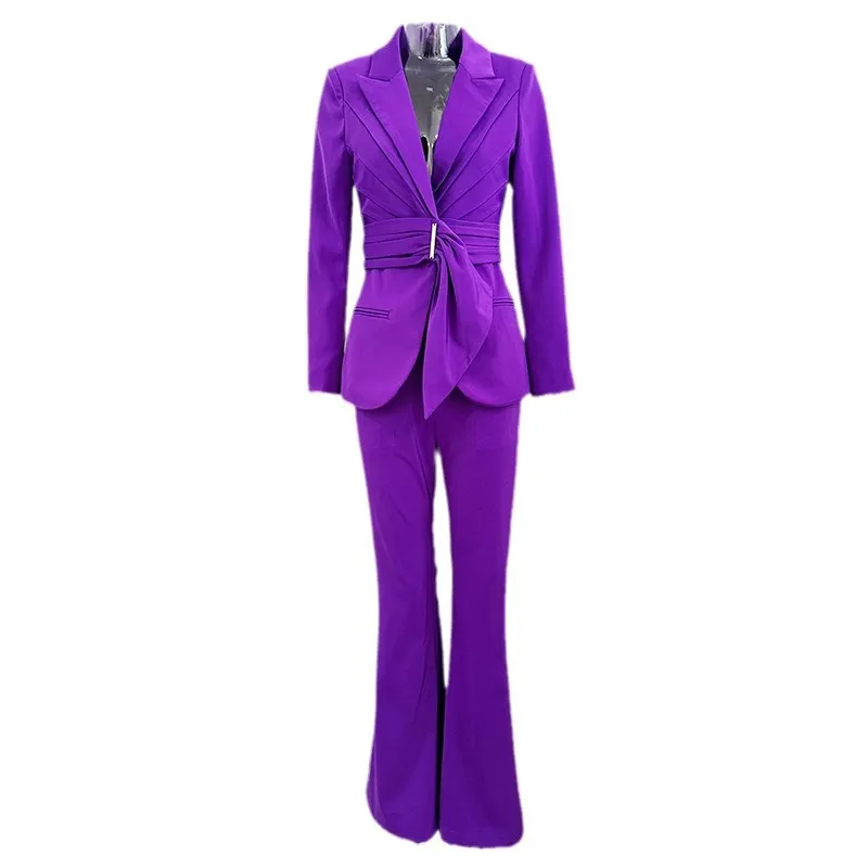 Nigikala Nigikala New Star Temperament Irregular Belt Suit Jacket Trousers Suit Suit Suit Suit Suit Suit Suit Suit