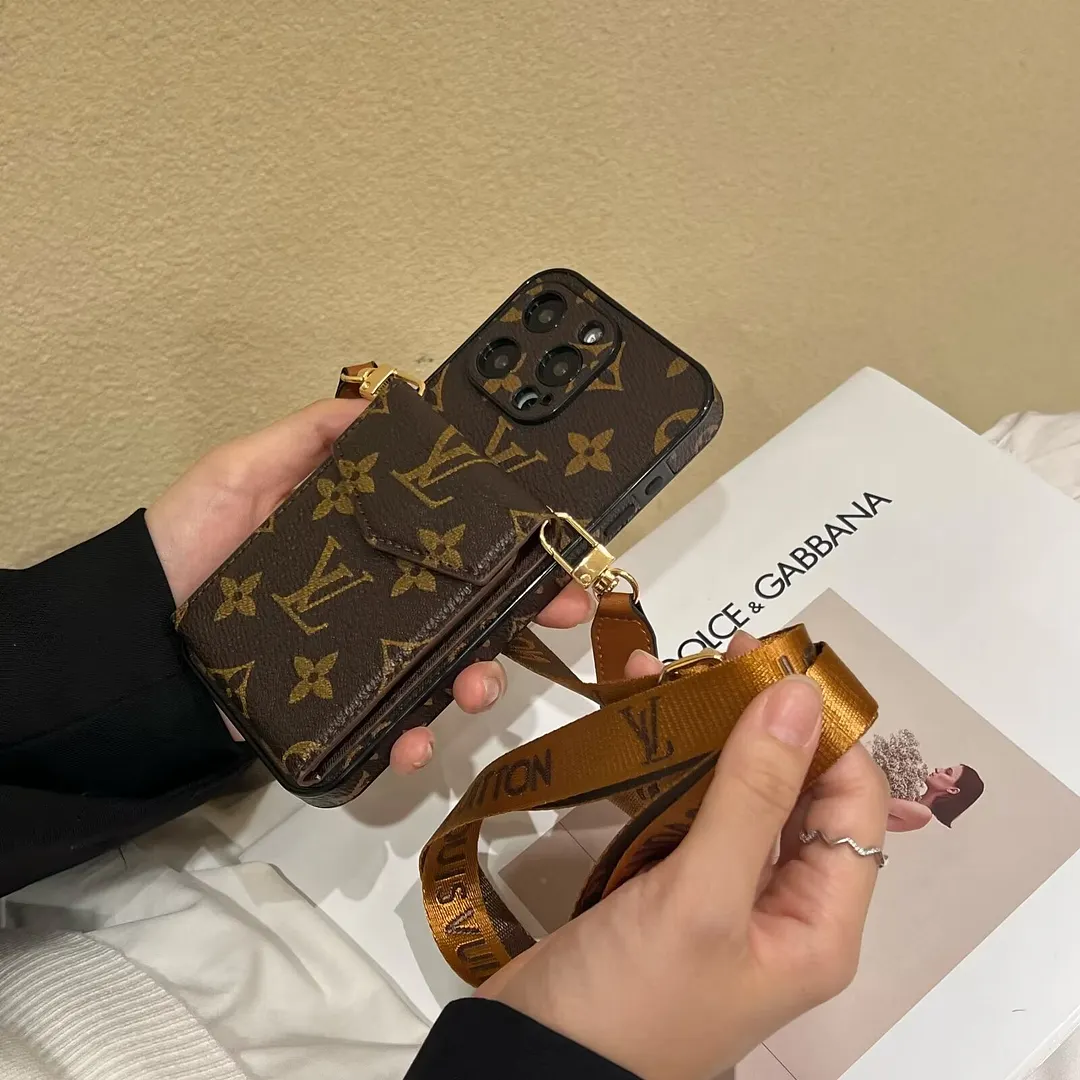 Elegant LV crossbody monogram canvas wallet Gucci Ophidia GG Apple iPhone case