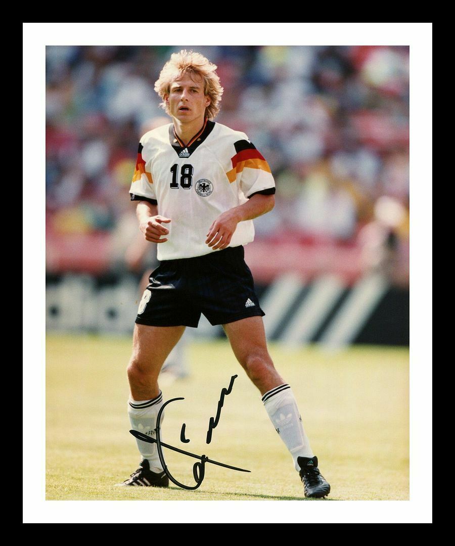 Jurgen Klinsmann - Germany Autographed Signed & Framed Photo Poster painting