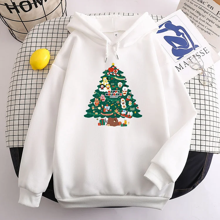 BT21 Christmas Tree Candy Color Hoodie