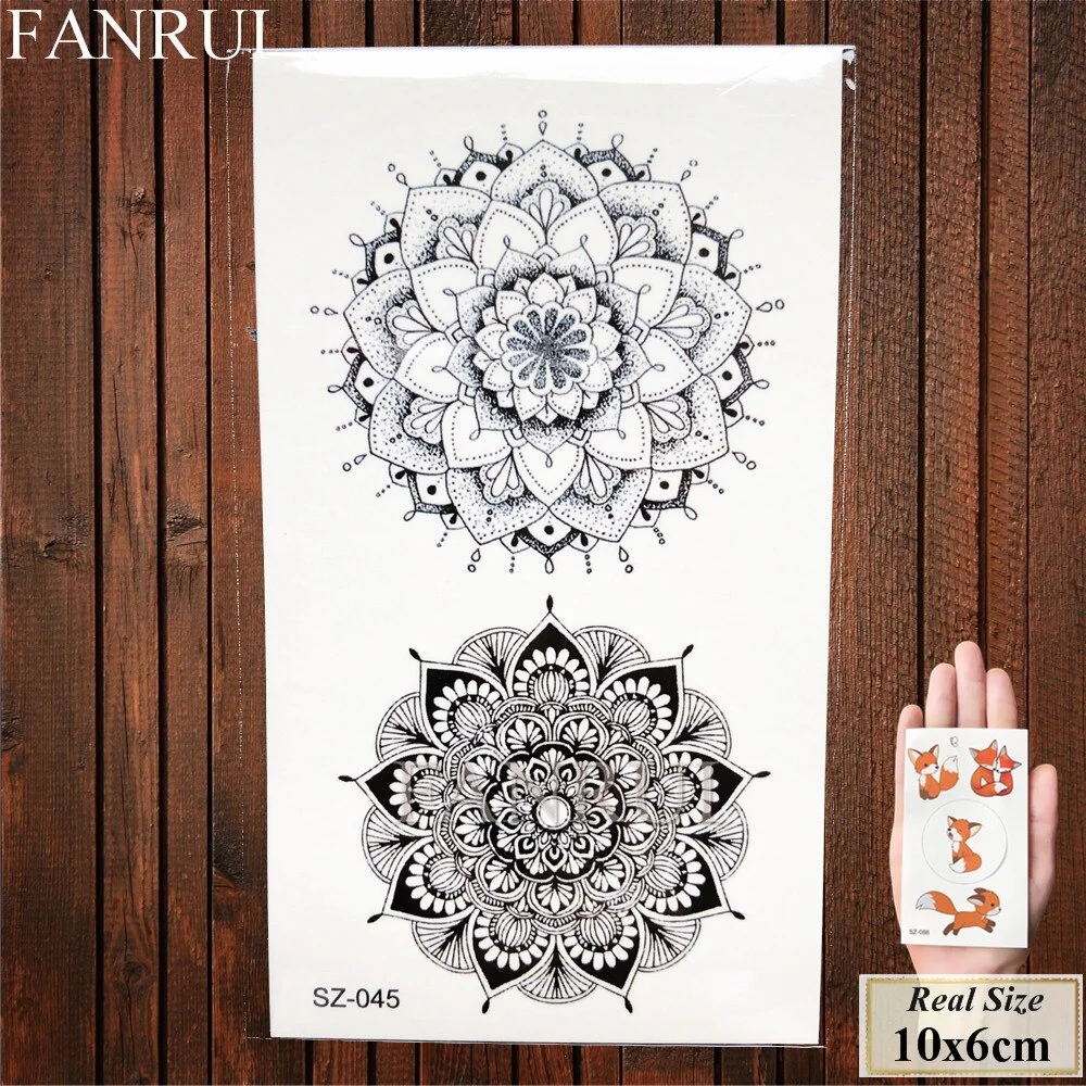 FANRUI Forest Bear Deer Temporary Tattoo Stickers Women Women Elk Fake Tatoo Body Arm Buy Summer Style Tattoo illustration Tree