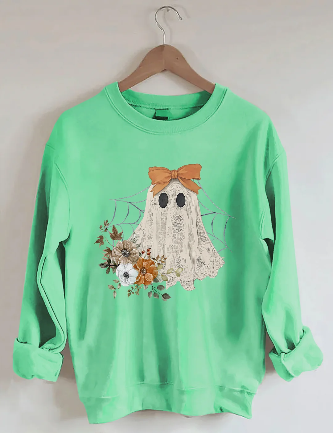 Halloween Lace Ghost Sweatshirt