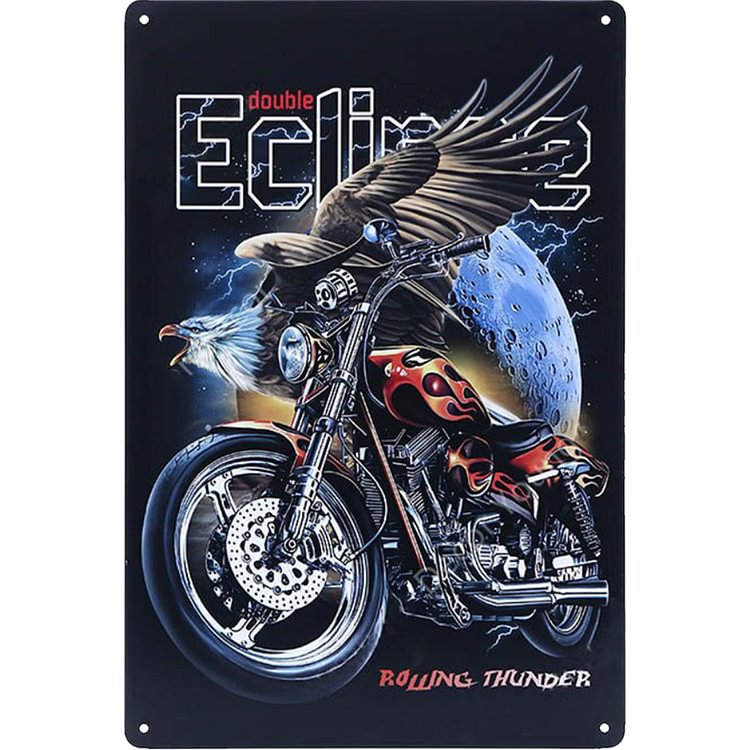20x30cm rétro beauté moto tin peinture rectangulaire en métal signes (b)