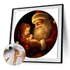 Santa Claus Girl-Paint by Numbers Acrylic Painting 40*40CM