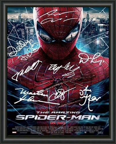 The Amazing Spiderman Cast SIGNED PRINT - A4 AUTOGRAPHED Photo Poster painting POSTER  POST