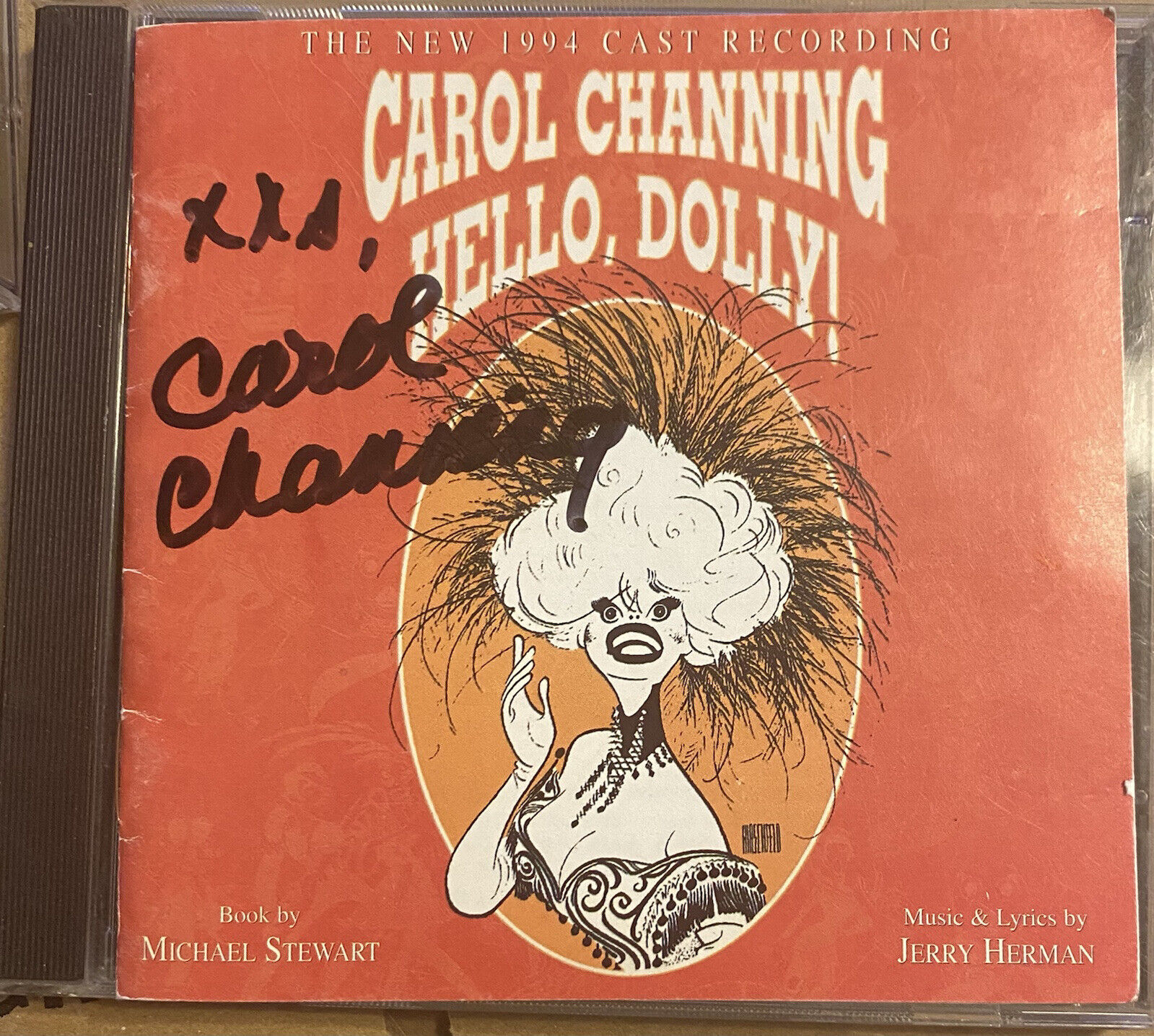 Carol Channing signed Autographed Cd HELLO DOLLY !! Broadway