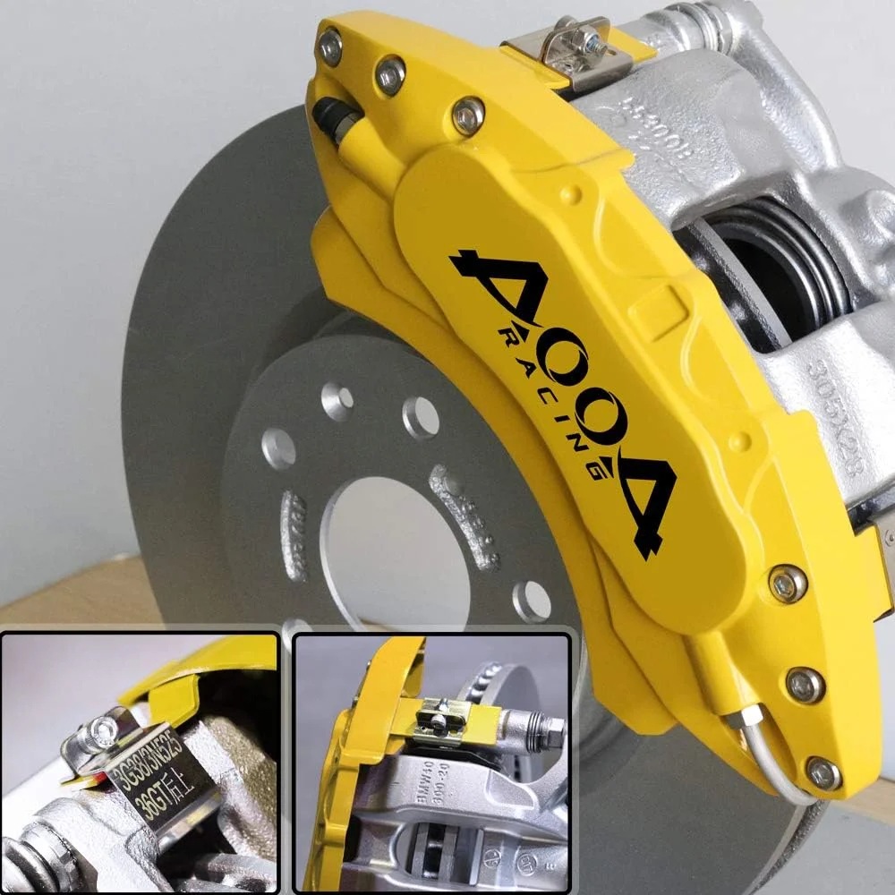 Car aluminum alloy special car special buckle screw fixed caliper cover (4PCS luxury upgrade version)