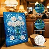 (20x30cm)DIY Flower Vase Framed Handmade Pearl Painting Art Craft Kit Living Home Decor