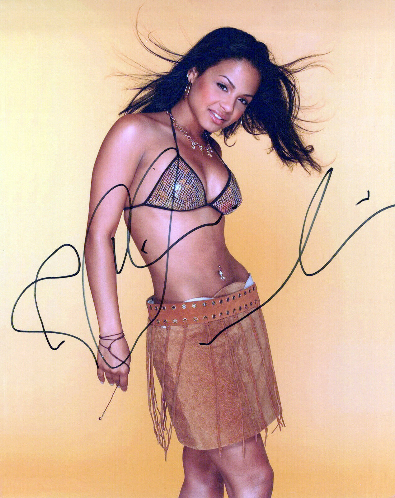 Christina Milian glamour shot autographed Photo Poster painting signed 8X10 #17