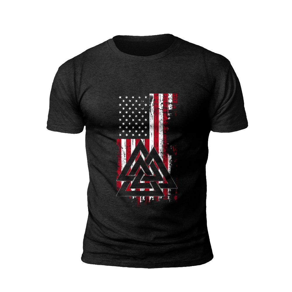 Patriotic Triangle Flag T-Shirt