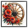 Cartwheel Poppy-11CT Stamped Cross Stitch 40*40cm/15.75*15.75in