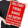 Military Shooting Ranges Off-limits - Metal Tin Signs(8*12Inch/12*16Inch)