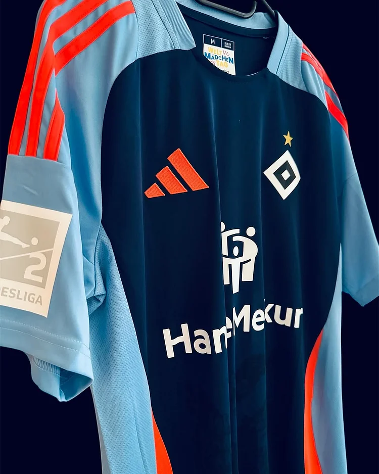 S-4XL 2024-2025 Hamburg SV "World Girls Day" Special Edition Football Shirt( With German Football League 2 armband)