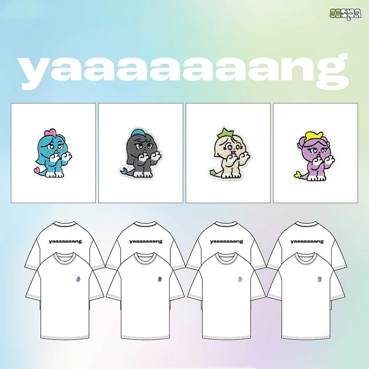 aespa Collaboration Cute Aignon Emoticons Yaaaaaaang T-shirt