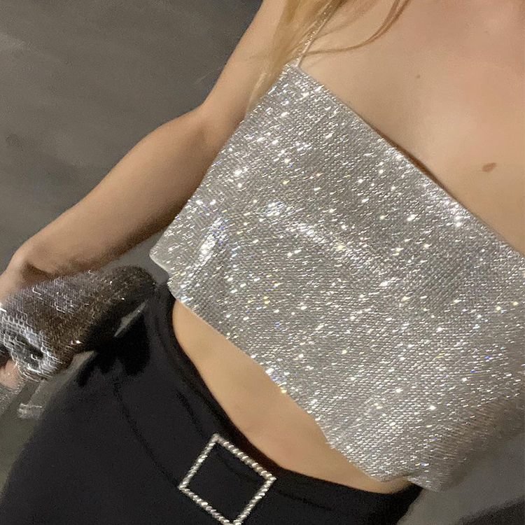 2022 Summer Y2K Crop Top Women Sleeveless Party Off Shoulder Spaghetti Strap Backless Sexy Tank Tops Club Fashion