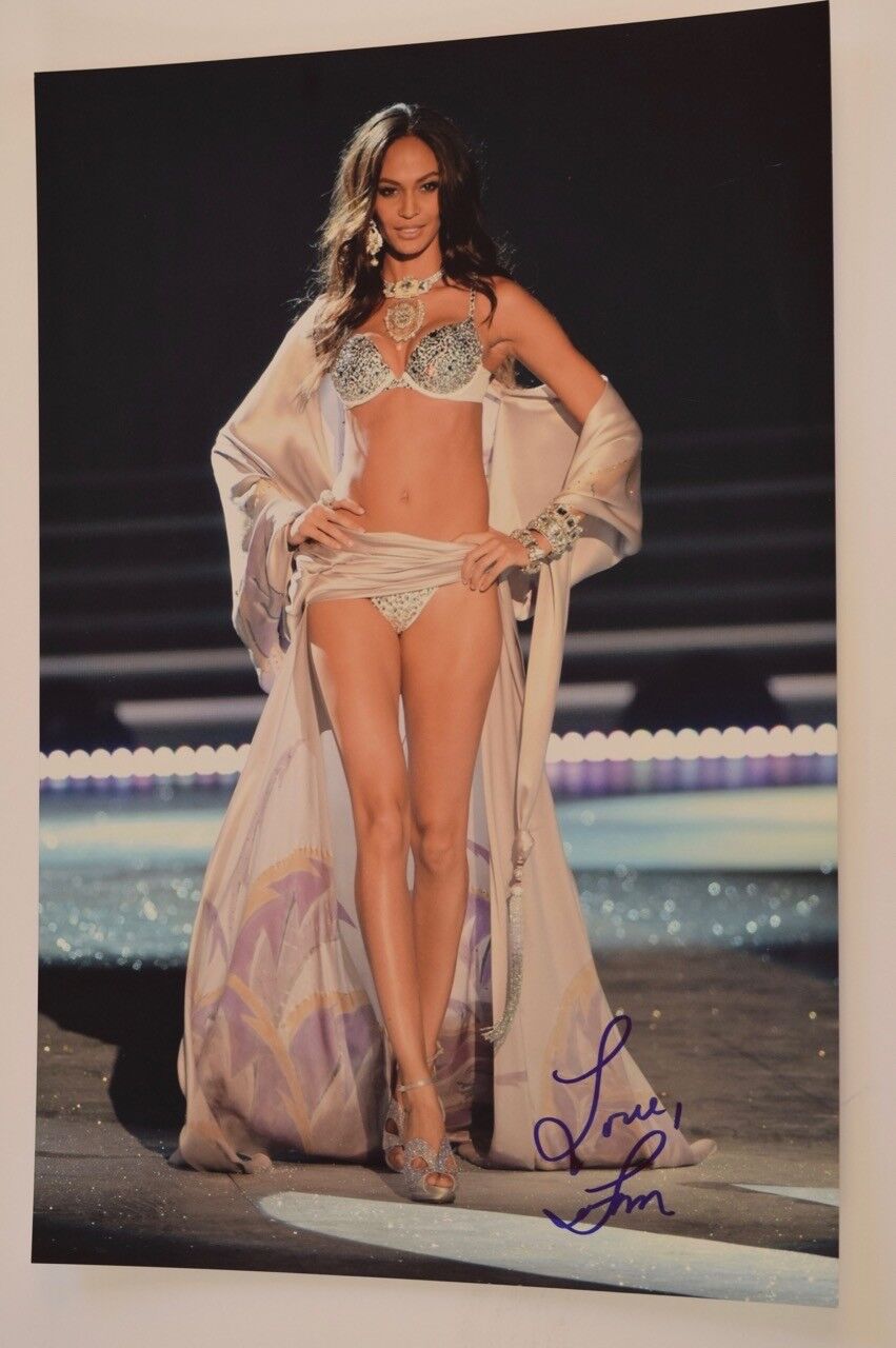 Joan Smalls Signed Autographed 12x18 Photo Poster painting Sexy Victoria's Secret Model COA VD