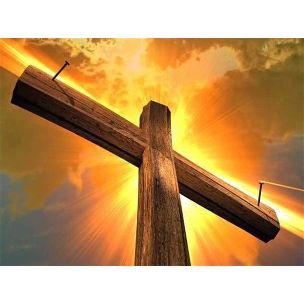 

Sunset Cross - Round Drill Diamond Painting - 40*30CM, 501 Original