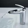 High-End Bathroom Basin Waterfall Faucet Hot And Cold All-Copper Hotel Home Toilet Bathroom Wash Basin