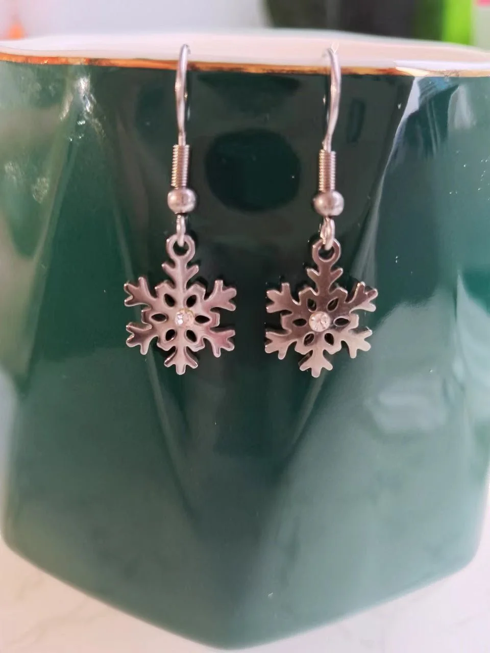 Snowflake Dangle Earrings