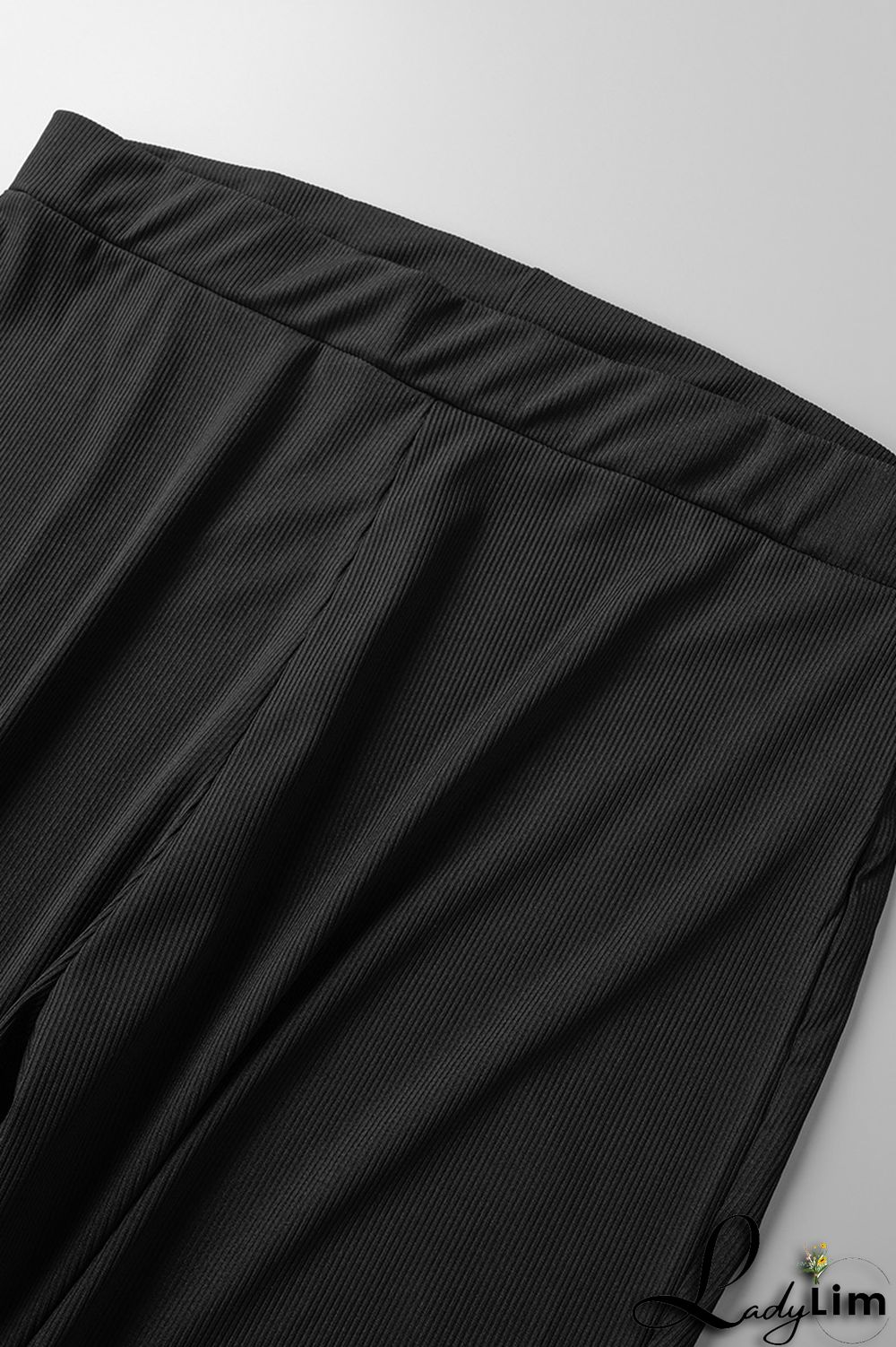 Black Sexy Casual Solid Backless Spaghetti Strap Plus Size Two Pieces