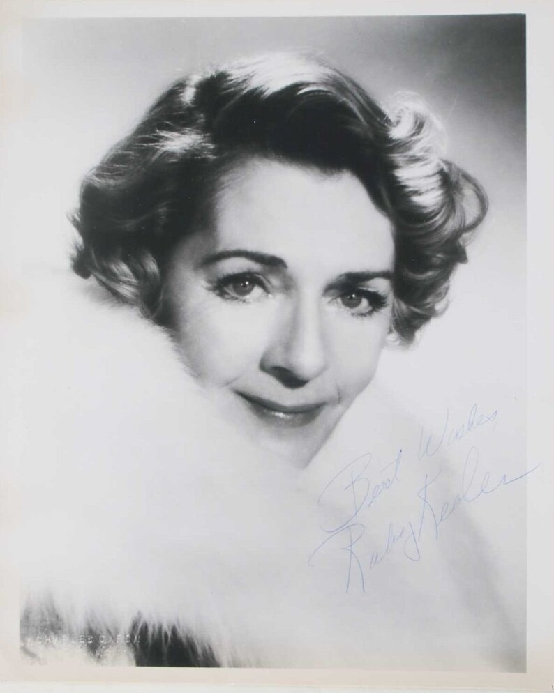 Ruby Keeler (d. 1993) Signed Autographed Vintage Glossy 8x10 Photo Poster painting - COA Matching Holograms