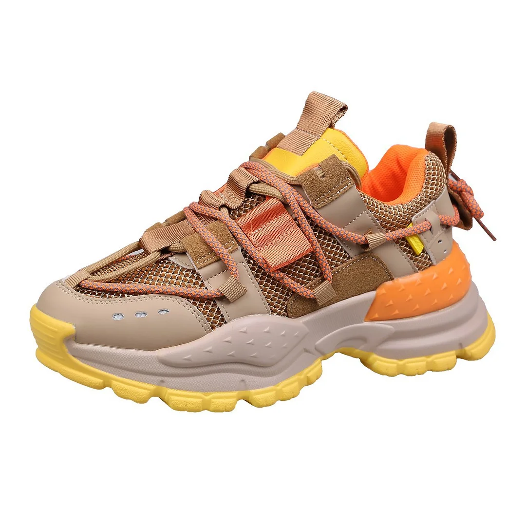 Women Chunky Sneakers 2021 Brand Design Women's Shoes Fashion New Female Summer Colorful Platform Thick Sole Casual Shoes Woman