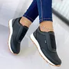 Gioiacombo&trade; Sneakers slip-on da donna elastiche casual con punta arrotondata di nuovo stile