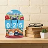 DIY Wooden Annual Reading Count Ornament  Year's Reading Tracker Desk Kit Track up to 999 Books, Comes with a Base