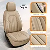 MINGBRON Car Seat Covers,Car Seat Protector Waterproof,Seat Covers Front, Car Seat Protectors,Automotive Seat Covers Fit for Most Cars Beige