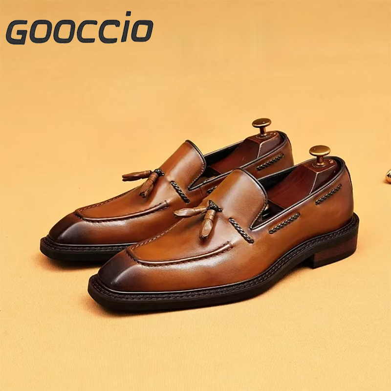 FS182 Cowhide Dress Shoes/Loafers For Men GOOCCIO   