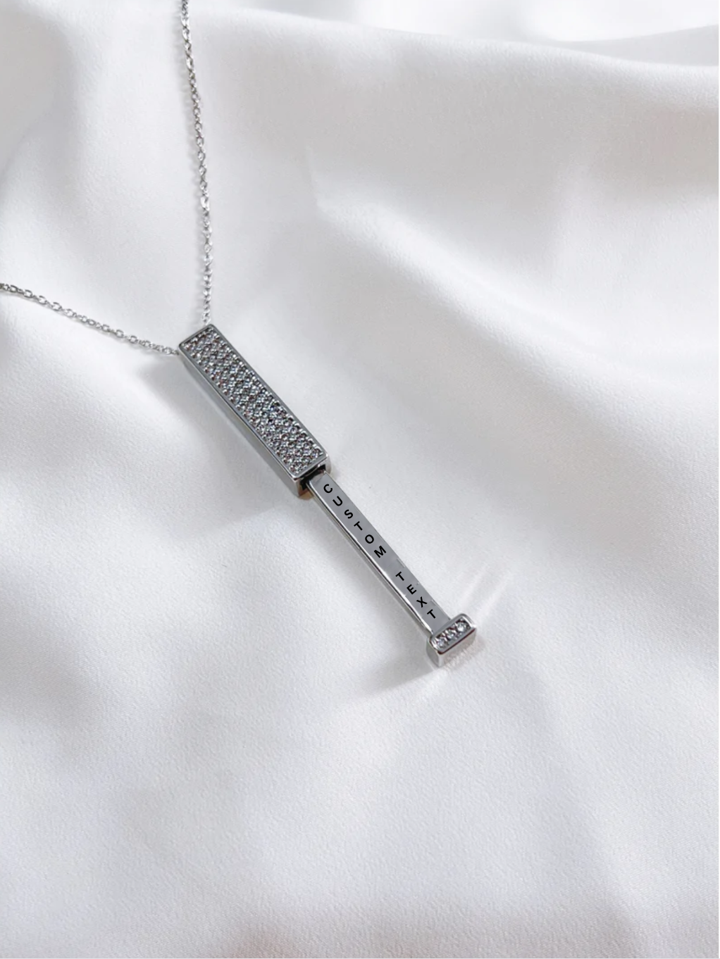 Personalized Message Bar Necklace