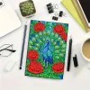 Peacock 5D DIY Diamond Art Painting Notebook Kit 50 Pages A5 Rhinestone Art Painting Notebook Kit for Adults Beginners Holiday Birthday Gift