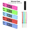 For TCL RC923A FMB1 / RC813A FMB1 Silicone Protective Cases with Lanyard TV Remote Protective Cover Shockproof&Dustproof 360 Protection Remotes Covers for Preventing Remote Control Loss
