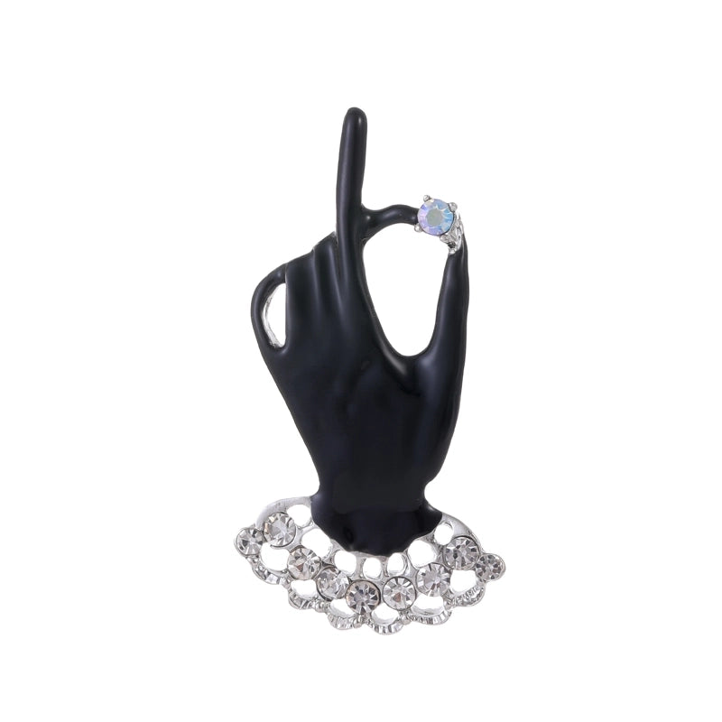 Casual Minimalist Cat Flower Strawberry Alloy Inlay Rhinestones Unisex Brooches