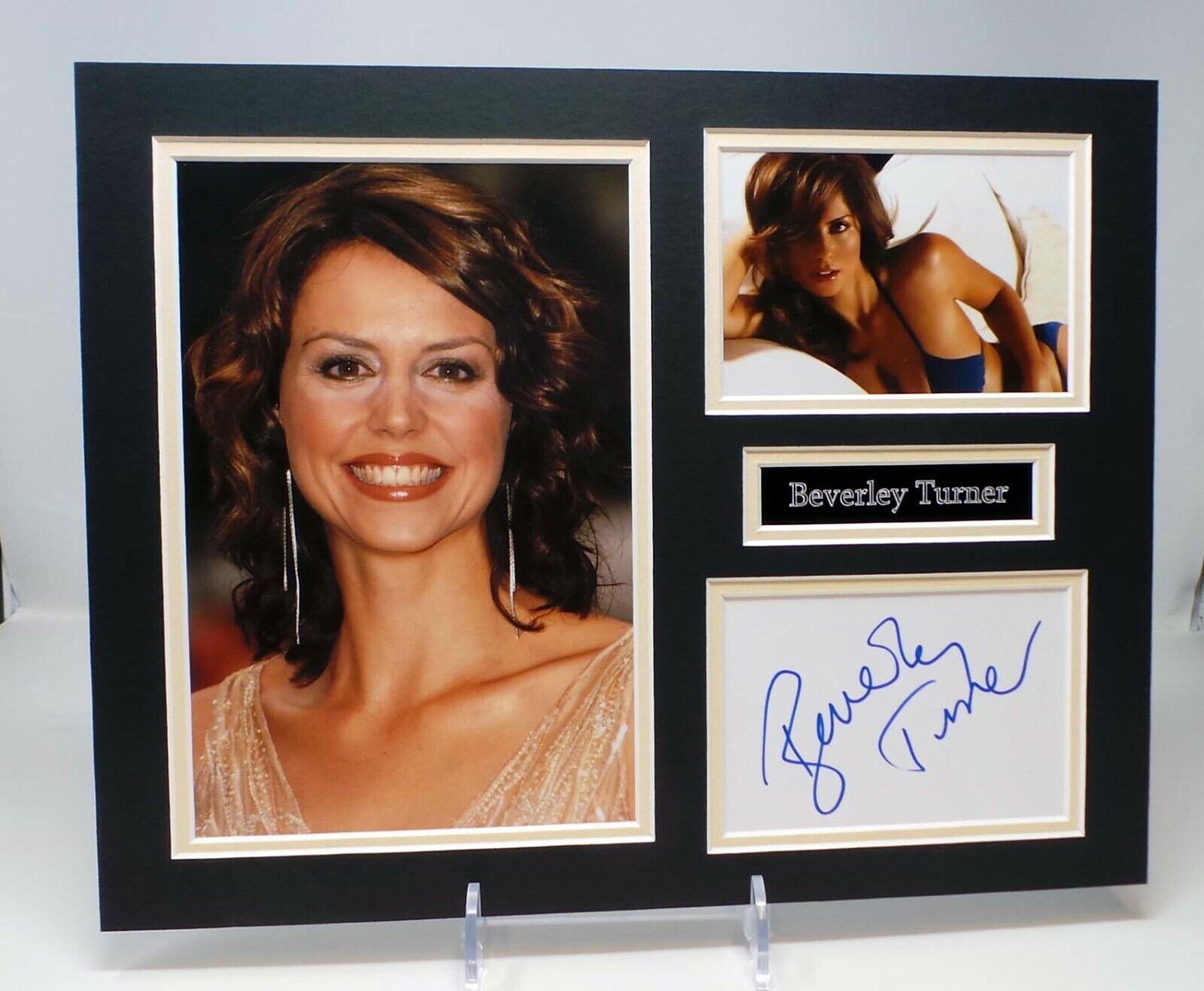 Beverley TURNER Signed Mounted Photo Poster painting Display AFTAL RD COA TV Radio Presenter