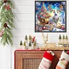 Weihnachtsstimmung Rentier - speziell geformtes Diamantgemälde - 30*30cm