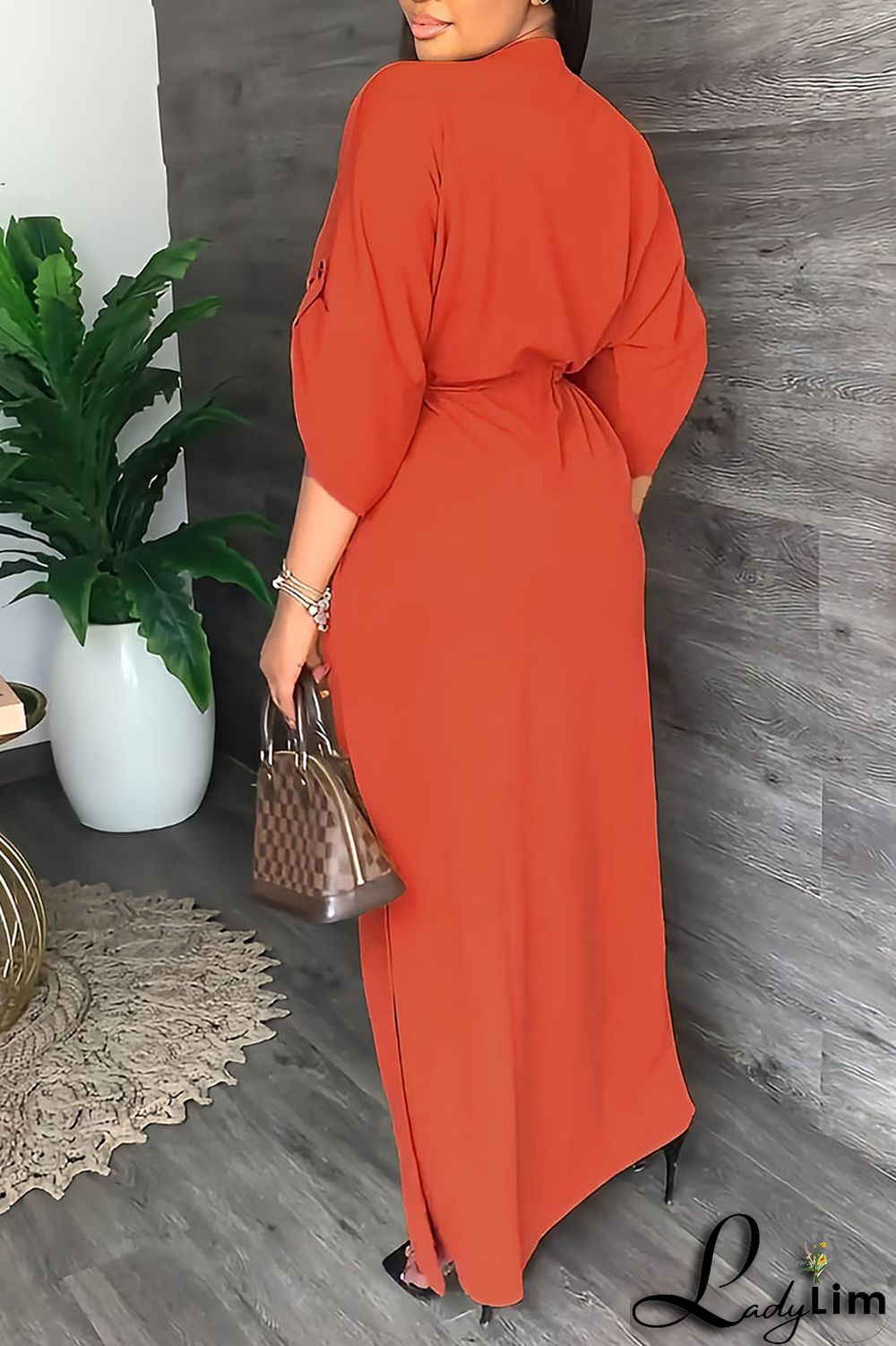 White Casual Solid Patchwork V Neck Straight Dresses