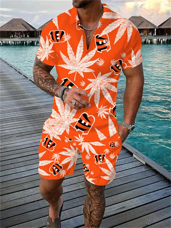Cincinnati Bengals
Limited Edition Polo Shirt And Shorts Two-Piece Suits