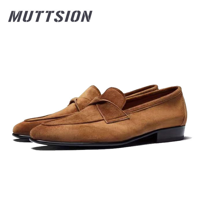 MUTTSION Business Fashion British Breathable Loafers Leather Shoes MUTTSION.COM MUTTSION