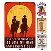 (Multi Style)Cowboy - Vintage Metal Signs - 20*30cm