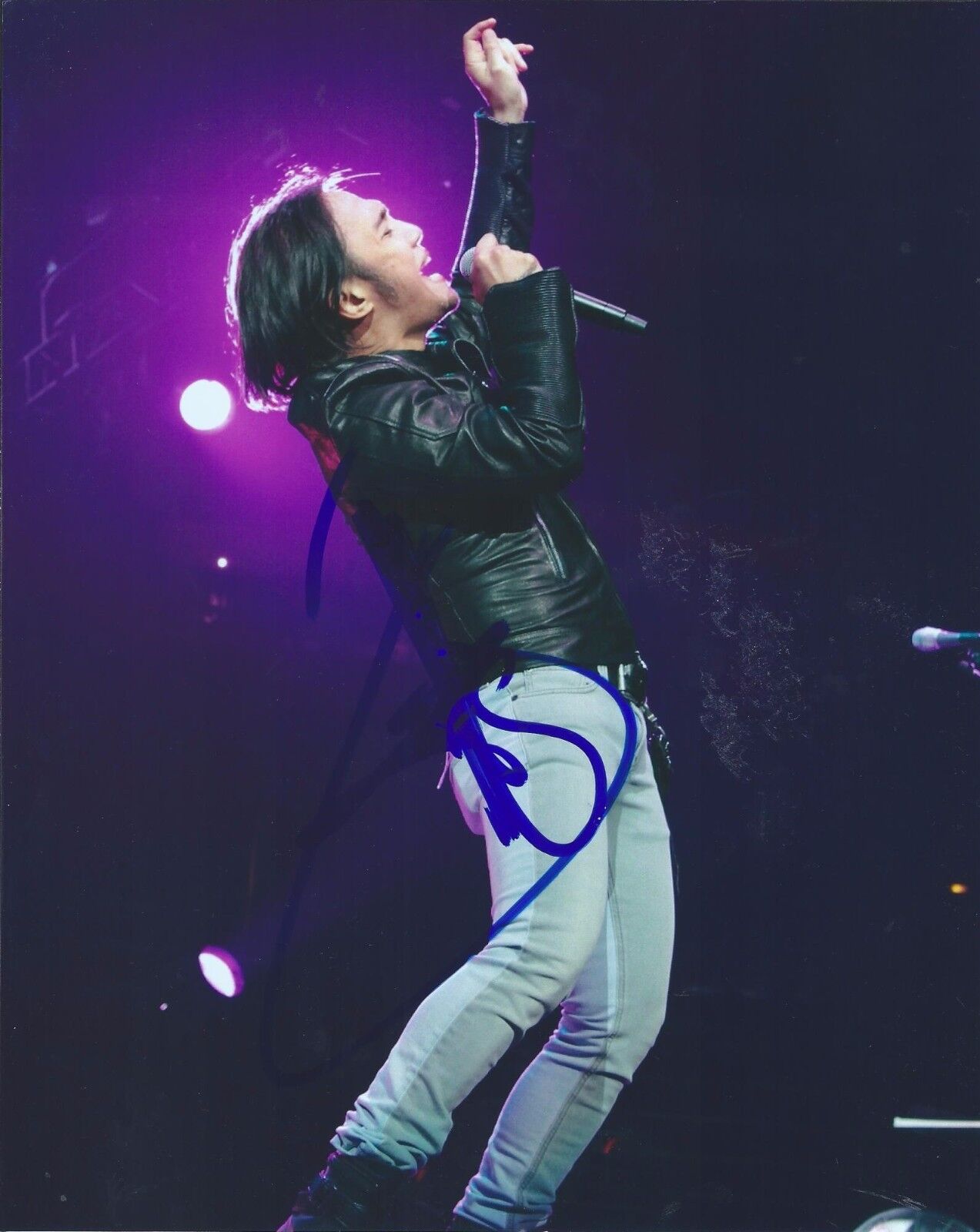 Arnel Pineda Signed Autographed 8x10 Photo Poster painting Lead Singer of Journey A