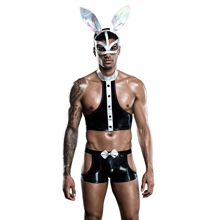 Men's Erotic Uniform Sexy Rabbit Lingerie Seduction