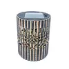 Solar Powered Hollow Metal Wall Light 7 Color LED
