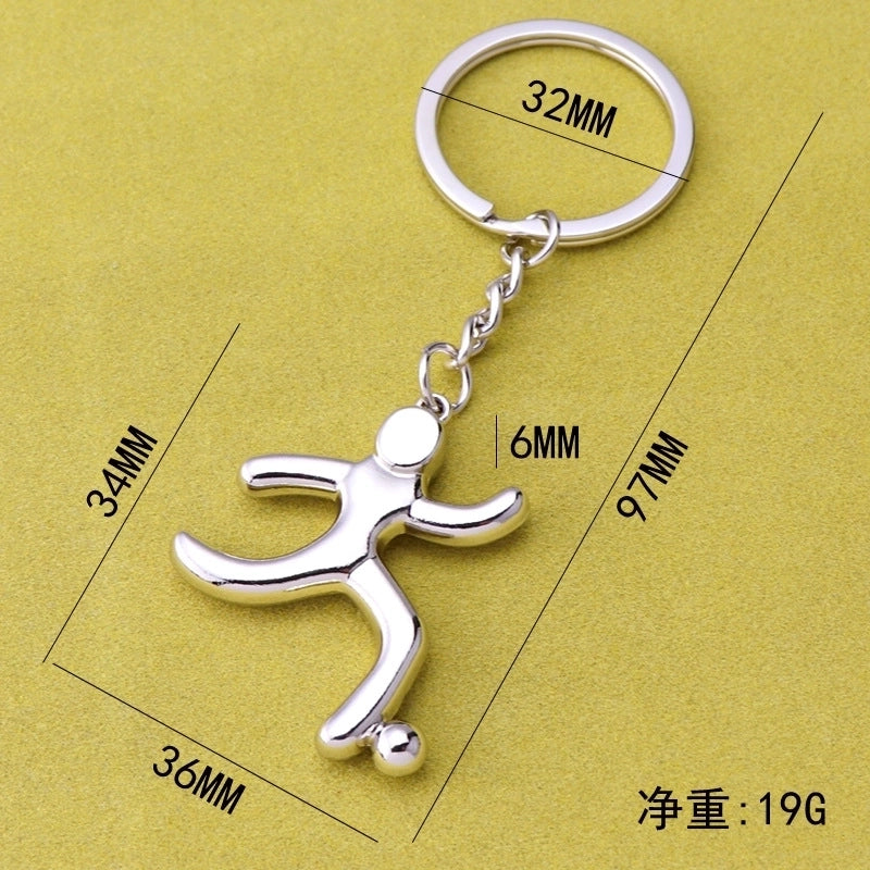 Fashion Football Alloy Unisex Bag Pendant Keychain 1 Piece
